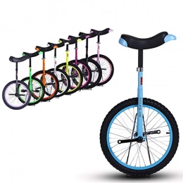 TTRY&ZHANG Monocycles TTRY&ZHANG Compétition Monocycle Balance Sturdy 20 Pouces Associées pour débutants / Adolescents, avec Roue d'antyle d'étanche à Cyclisme Sports de Plein air Fitness Exercice Santé (Color : Blue)