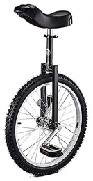 Unicycle Monocycles Unisexe Vélo monocycle, monocycle de 20 Pouces de 20 Pouces, Balance à Roues à Roue à vélo, adapté à 155-17 5CM Enfants et Adultes Hauteur réglable, Meilleur Anniversaire, 5 Couleurs (Color : Black)