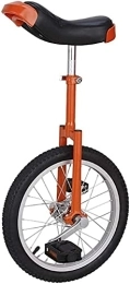  Monocycles Vélo Monocycle Monocycle 16 Pouces Simple Rond Enfants Adulte Hauteur Réglable Équilibre Vélo Exercice Orange Monocycle