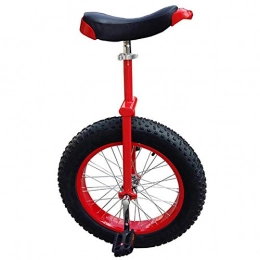 Vélos Monocycles Vélos Monocycle Gros Pneu (Pneu 20"× 4" Largeur) Monocycles pour Grands Enfants Adultes Moyens, Châssis Robuste Monocycle D'équilibre, Charge 150kg / 330Lbs (Color : Red)