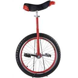 WHR-HARP Monocycles WHR-HARP Monocycle Adulte, Monocycle de Vélo D'équilibre, avec Pneu Extra épais de Jante en Alliage, Hauteur Réglable, pour Les Sports de Plein Air, Red-18inches