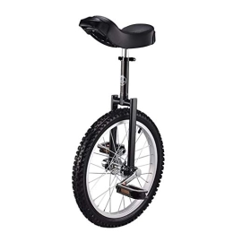 Yisss Monocycles Yisss Monocycle pour Les Enfants et Les Adultes Monocycle à Roues Noir 24" / 20" / 18" / 16" pour Enfants / Adultes, vélo d'équilibre avec siège réglable et pédale antidérapante, à partir de 9 Ans