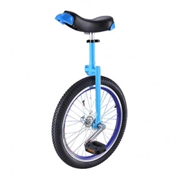 YYLL Monocycles YYLL Monocycles for Adultes débutant Unisexe monocycle Heavy Duty Armature en Acier et Jantes en Alliage, Amateurs (Color : Blue, Size : 20inch)