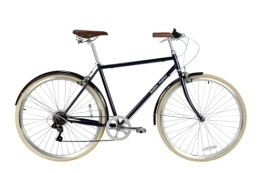 Bobbin Vélos de villes Bobbin Kingfisher Vélo de banlieue adulte homme / femme M / L Noir (pneus crème myrtille)
