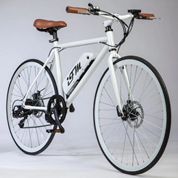 Import For Me Vélos électriques City Bike lectrique homme blanche Batterie Lithium 26