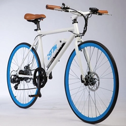 Import For Me Vélos électriques City Bike lectrique homme bleu Batterie Lithium 26