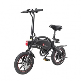 Dyu Vélos électriques DYU Vélo Électrique Pliable, Jusqu'à 25km / h, Vitesse Réglable 14“ E-Bike, 240W / 36V Rechargeable Batterie Li-ION, Adulte Unisexe