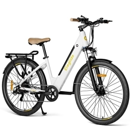 Eleglide Vélos électriques Eleglide Vélo électrique T1 Step-Thru, batterie amovible 12, 5 Ah, autonomie de 100 km, 27, 5" vélo électrique de randonnée avec porte-bagages arrière, couple 57 Nm