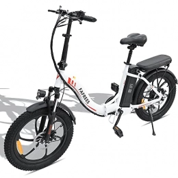 Fafrees Vélos électriques Fafrees F20 Vélo électrique pliable Fatbike avec batterie 36 V 15 Ah pour les trajets Vélo électrique 20" pour femme 250 W max. 25 km / h VTT pour homme Shimano 7S, vélo pliable Pedelec jusqu'à 150 kg