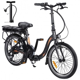 Fafrees Vélos électriques Fafrees Vélo électrique pliable de 20 pouces, 250 W, 36 V, 10 Ah, vitesse maximale de 25 km / h, convient pour les femmes et les adultes