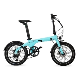 Flebi  Flebi - Vélo Électrique Pliable Eolo | Autonomie 70 km - Vitesse 25 km / h | Vélo Électrique Pliant avec Batterie 10Ah (Bleu)