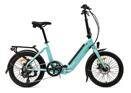 Flebi Vélos électriques Flebi - Vélo Électrique Pliable Swan 20'' | Autonomie 70 km - Vitesse 25 km / h | Batterie 10.4Ah (Bleu)