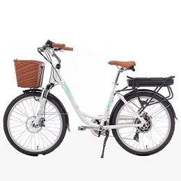 HESND Vélos électriques HESND zxc Vélo électrique urbain pour adultes Cadre princesse amovible Batterie au lithium Assistance Vélo électrique ville