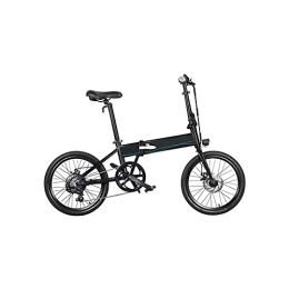 HESND Vélos électriques HESND zxc Vélos pour adultes Vélo électrique 10, 5 Ah 36 V 250 W 20 pouces Vélo électrique pliable 25 km / h Vitesse maximale 80 km Kilométrage, sports et divertissement, (couleur : noir)