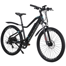 Hyuhome Vélos électriques Hyuhome Vélos électriques pour adultes hommes et femmes, vélos électriques de 27, 5'' vélos tout-terrain 36V 12, 5 Ah vélo de montagne E-VTT, Shimano 7 vitesses, double freins à disque pour navette
