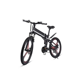 LIANAI Vélos électriques LIANAI zxc Bikes Vélo électrique tout-terrain pour adultes 66 cm 350 W 12, 8 Ah Batterie au lithium Vélo électrique pliable pour homme (couleur : M80-Noir)