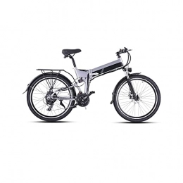 Liangsujian Vélos électriques Liangsujian Vélo électrique, vélo électrique 4 8V500W Vélo de Montagne électrique 12. 8AH Batterie au Lithium Vélo électrique (Color : Gray, Size : 500W)