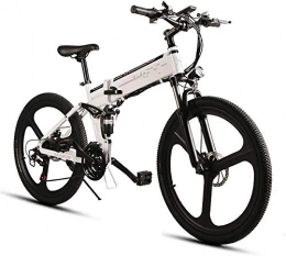 Macro Vélos électriques Macro vélo électrique VTT 26 Pouces vélo électrique vélo Pliant e-vélo Dérailleur 21 350W 48V 10.4AH Amovible Batterie 25-35km / H