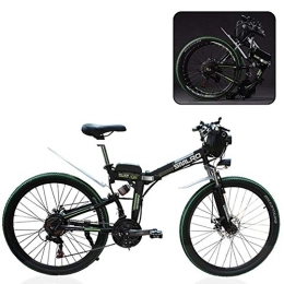 Mnjin Vélos électriques Mnjin Vélo de Montagne électrique, vélo électrique Pliant, vélo de Montagne électrique à Batterie au Lithium Pliant Adulte, vélo de Montagne Pliant pour Adultes