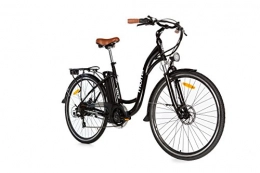 Moma Bikes Vélos électriques Moma Bikes Vélo Electrique VAE De ville, E-28", Aluminium, SHIMANO 7V, Freins a Disque Bat. Ion Lithium 36V 16Ah