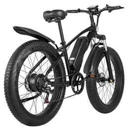 QYTEC Vélos électriques QYTEC zxc Vélo électrique pour homme 26'' Fat Mountain Bike 1000 W Adulte E-bike 48 V 17 Ah Pneu 4.0 pour homme Electr Bike Cruiser Snow E-Bike