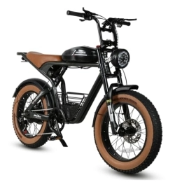 Samebike Vélos électriques SAMEBIKE M20-I Velo Electrique 48V 16AH Moto électrique 20 * 4.0 Pouces Pneus 7 Vitesses Adultes