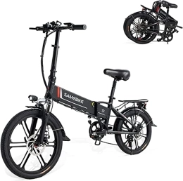 Samebike Vélos électriques SAMEBIKE Vélo électrique Velo Electrique 20 Pouces 48V10.4Ah Batterie Amovible 7 vitessesvelo Electrique Pliable pour Homme et Femme 20LVXD30-II Mise à Jour
