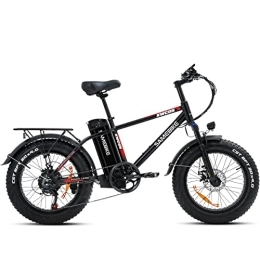 Samebike Vélos électriques SAMEBIKE XWC05 Vélos Électriques Adultes avec Batterie Détachable 48V 13AH VTT Électriques 20x4.0 Fat Tire Vélo Électrique Shimano 7 Vitesses