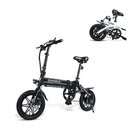Samebike Vélos électriques SAMEBIKE YINYU14 vélo électrique 250W 36V 7.5AH Batterie au Lithium Ultra-léger 14 Pouces vélo électrique Pliant pour Adultes (Noir)