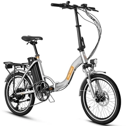 Season Vélos électriques SEASON 20 Pouces Vélo Électrique Pliable, Shimano 7 Vitesste-Roue Libre, E-Bike avec LCD + 250W Moteur arrière + 36V13Ah Batterie | E-Bike Spring A01 / A02