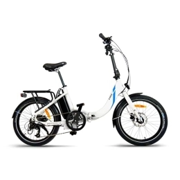 URBANBIKER Vélos électriques URBANBIKER - vélo électrique Pliant Mini T, Batterie Lithium (cellules Tesla) 36 V 15 Ah (540 Wh) Moteur 250W, Freins, 20 Pouces, Blanc