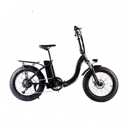 paritariny Vélos électriques Vélo électrique 2 0PW 20 Vélo électrique Pliant Adulte à Pouce 50 0W 48V 10AH Bicyclette de Montagne de la Route électromobile électromobile par paritaire (Color : 500W 48V10.4AH Black)