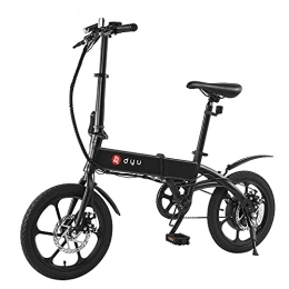 Dyu Vélos électriques Vélo électrique, DYU 16" Electric Bike Smart Folding Electric Bike, 240W 36V 5Ah Motor Lithium Battery E-Bike For Adults And Teenagers