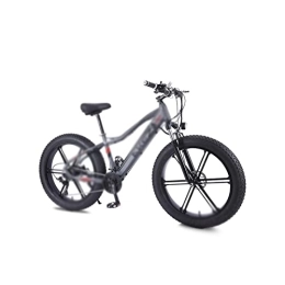 Wonzone Vélos électriques Wonzone ddzxc vélos électriques pouces vélo électrique plage gros pneu batterie cachée moteur sans balais vitesse (taille : Large-48 V)
