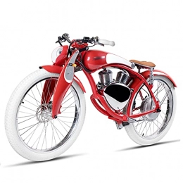 WZW Vélos électriques WZW 48V Électrique Moto pour Adultes Luxe Intelligent Hors Route Émoteur Amovible Lithium-ION Batterie Montagne Moto Électrique Transport Bicyclette (Couleur : Rouge)