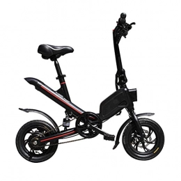ZXQZ Vélos électriques ZXQZ Vélos Électriques Pliants, Vélo Électrique 36V 7.8AH pour Adultes, Vélo de Banlieue Sport, Modèles de Couple (Color : Black)