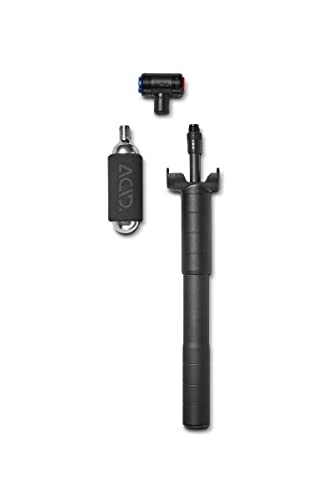 Bombas de bicicleta : Acid Race Hybrid HP - Bomba de Aire para Bicicleta (tamaño pequeño), Color Negro