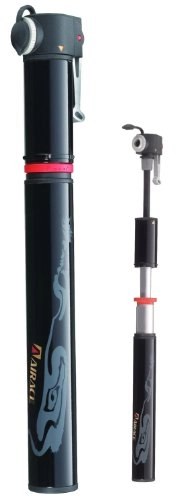 Bombas de bicicleta : Airace Fit H2 - Mini Bomba de Aire (120 PSI / 8 Bares, 225 g), Color Negro