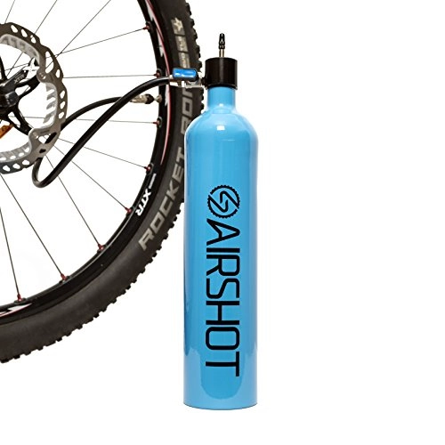 Bombas de bicicleta : Airshot Tank - Depósito de Bicicleta Unisex para Adulto, Azul, 30