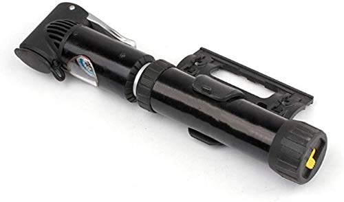 Bombas de bicicleta : AK Conjunto de bomba de bicicleta Mini bomba de bicicleta con manómetro Aleación de aluminio Boquilla doble Ajuste de presión alta y baja