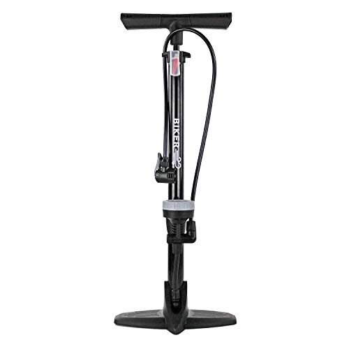 Bombas de bicicleta : Biker – Bomba para bicicleta de alta presión vertical, mango ergonómico, sistema antifugas de alta presión, con accesorios
