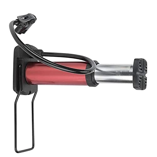 Bombas de bicicleta : BUMSIEMO Bicicleta bomba de piso de aleación de aluminio bicicleta mini pie activado válvula de aire Mtb color rojo