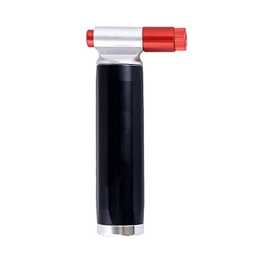 Bombas de bicicleta : JIAGU Bomba de inflador de neumáticos para Bicicletas Tubo Mini Bomba De Bicicleta Portátil De Aleación De Aluminio Neumático De La Bicicleta Bola Inflable (Color : Black, Size : 110mm)