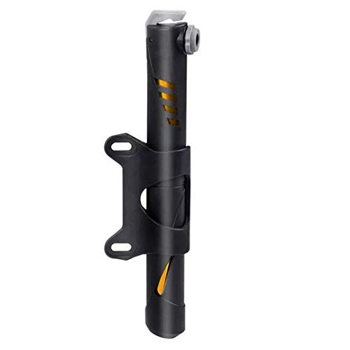 Bombas de bicicleta : LULUVicky Bomba de bicicleta de 120 PSI, bomba de aire portátil de alta presión, mini ligera, para conversión AV FV, adecuada para bicicletas (tamaño: 20, 5 cm, color: negro y dorado)