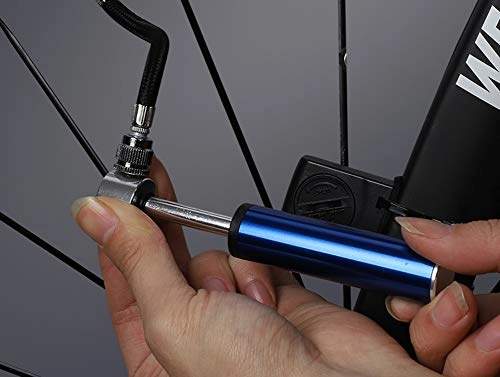 Bombas de bicicleta : MAIKE Mini Bike Pump - Se Adapta A Presta & Schrader - 120 PSI - Incluye Kit De Montaje - Compacto Y Ligero - Bomba De Neumático De Bicicleta para Bicicletas De Carretera, Montaña Y BMX, Azul