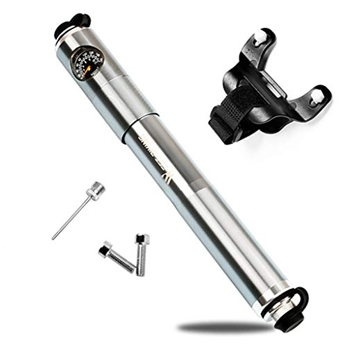 Bombas de bicicleta : Ocobudbxw Mini bomba de alta presión para bicicleta, accesorios para inflador de neumáticos de aleación de aluminio