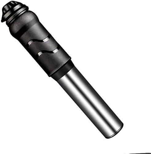 Bombas de bicicleta : WYFDM - Bomba de Mano Ligera de aleacin de Aluminio con Tubo Suave Oculto y Bomba de Suelo para Bicicleta (Color Negro, tamao: 15, 8 cm), Negro, 15.8cm