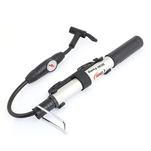 Bombas de bicicleta : XENITE 160 PSI Gauge Bike Bike Tire Mini Air Floor Pump Inflator Negro Inflador