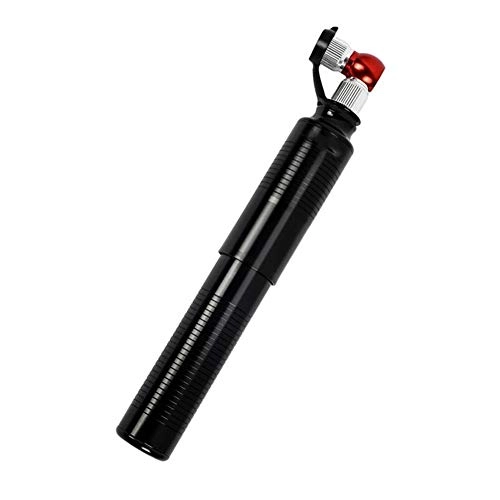Bombas de bicicleta : XuCesfs - Bomba de bicicleta eléctrica de alta presión, portátil, compacta y ligera, para bicicletas de carretera y de montaña (color: negro)