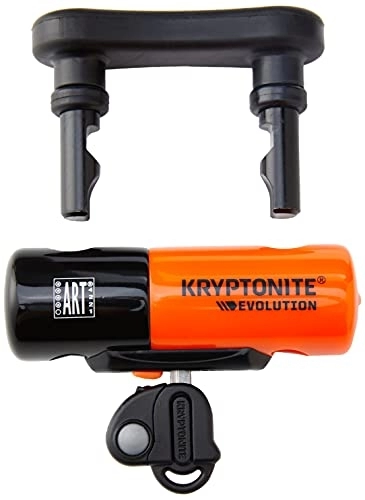 Cerraduras de bicicleta : (003212) ANTIRROBO DISCO KRYPTONITE -EVOLUTION COMPACT + reminder Naranja